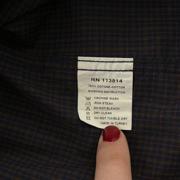 Billy Reid 100% Cotton Button Shirt (Size XXL) Long Sleeve Plaid Standard Fit - Picture 9 of 9